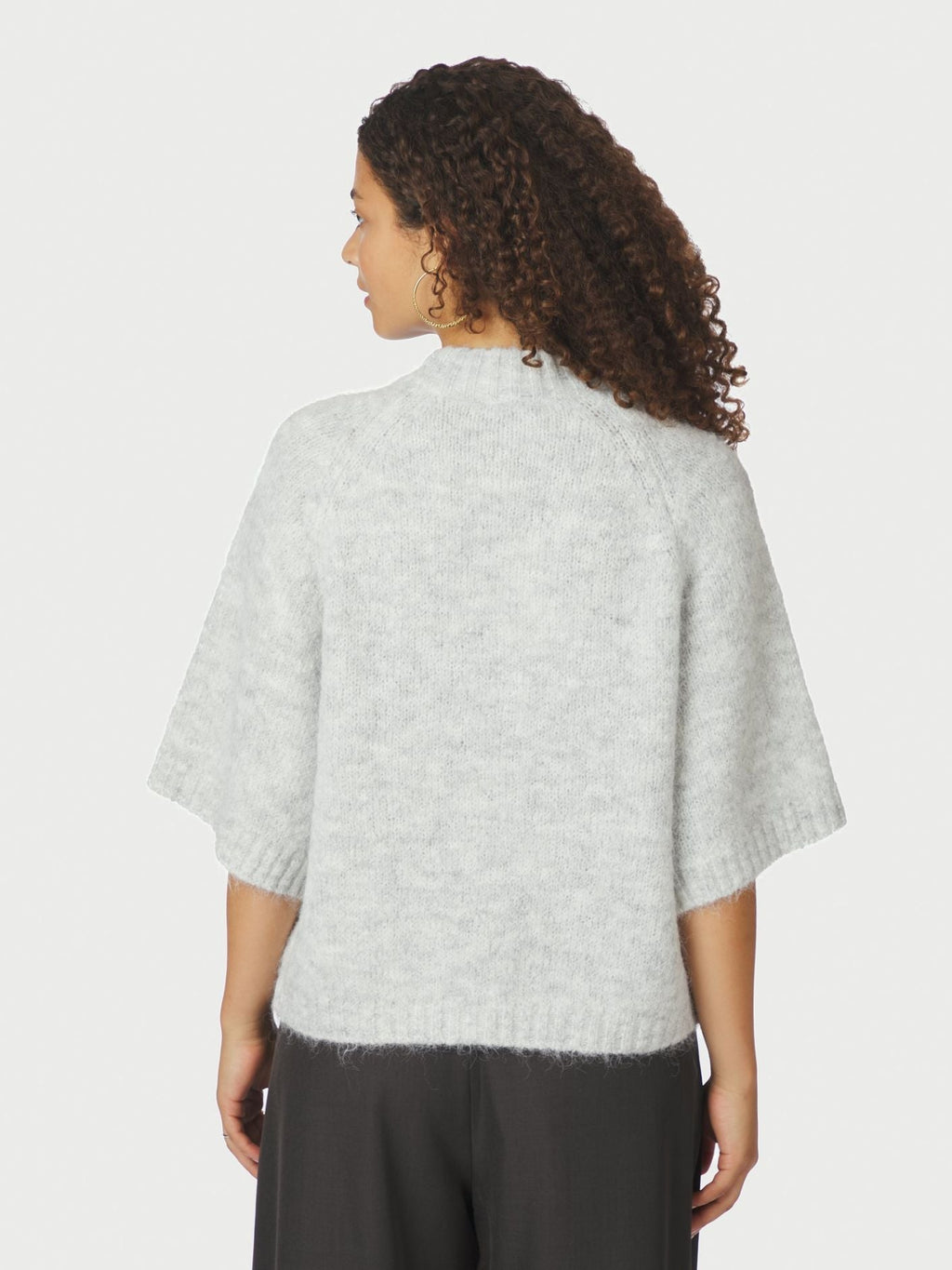 Neo Noir Benuta Fluffy Knit Cardigan