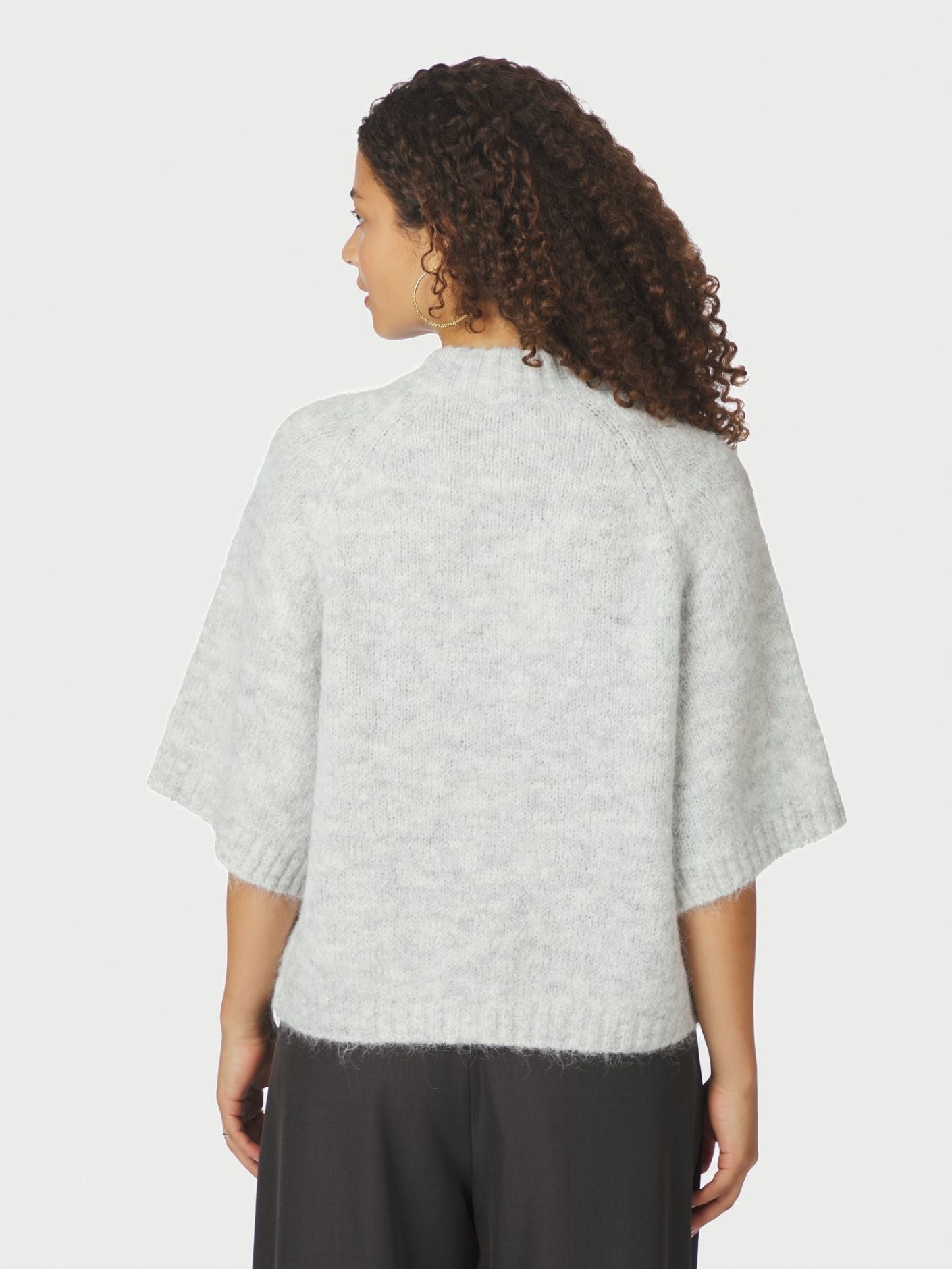 Neo Noir Benuta Fluffy Knit Cardigan